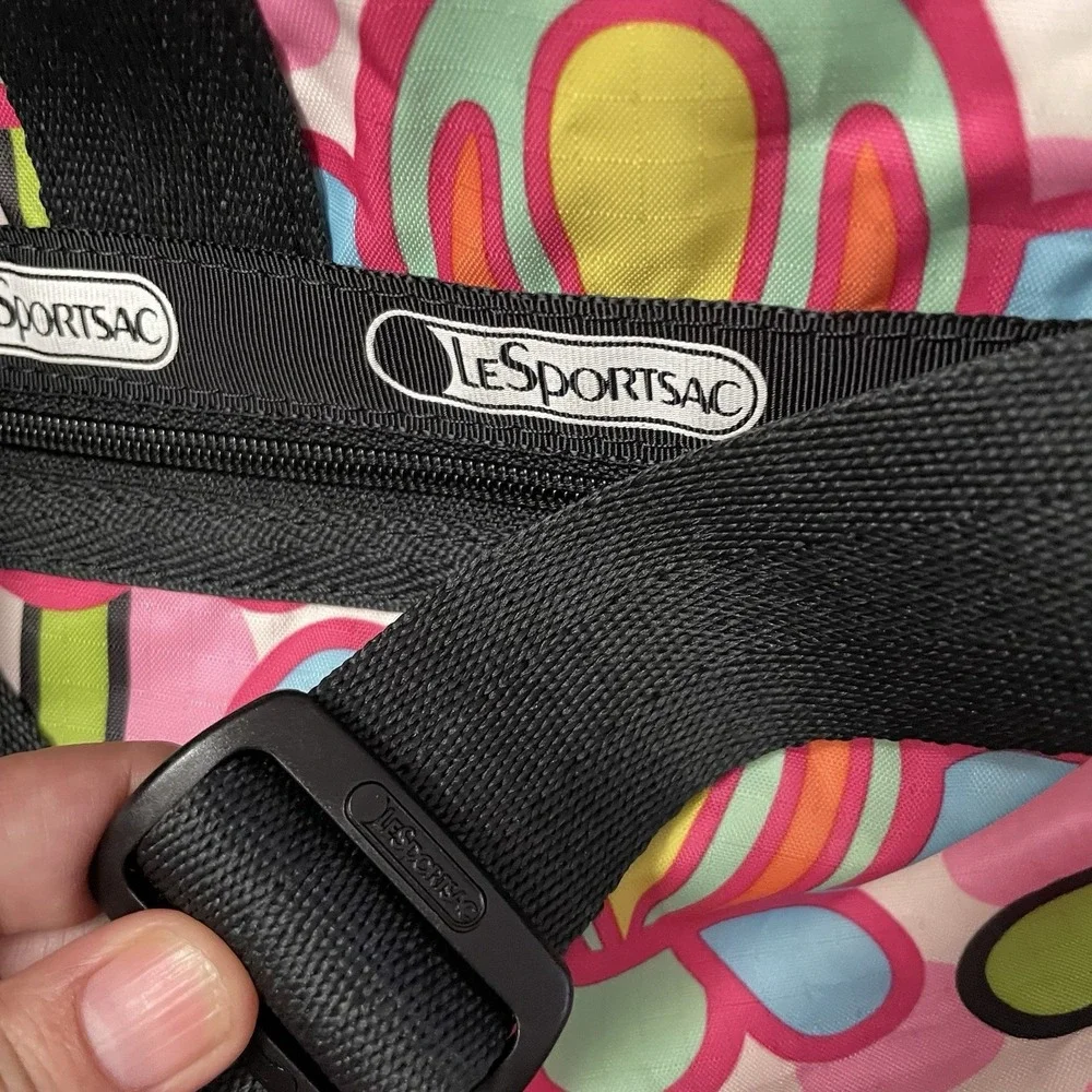 LeSportsac Bird Flower Weekender Overnight Duffel Bag Multicolor Rare‎ HTF B27